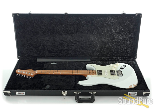 Suhr Ian Thornley Sig. Classic S Antique Sonic White #68934 — image 4