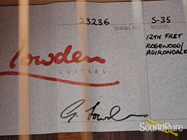 Lowden S-35 12-Fret Adirondack/EIR Acoustic #23236 - Used — image 7