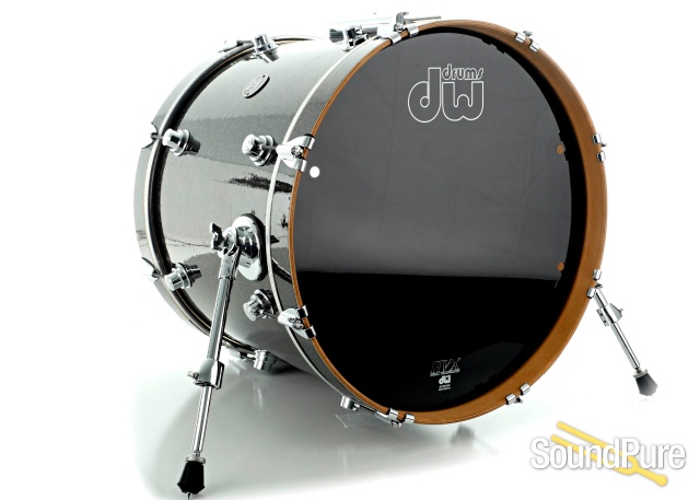 DW 4pc Performance Series Drum Set Pewter Sparkle-Used — image 9