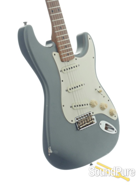 Mario Guitars S Charcoal Frost Relic Guitar #1122744 - Used — image 2