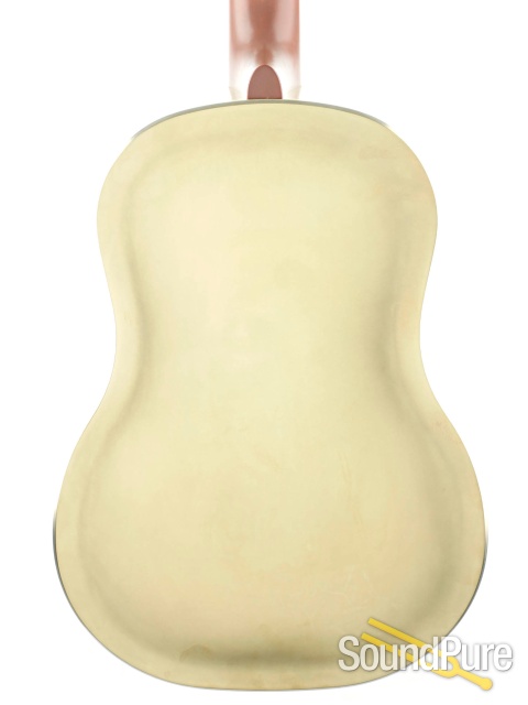 National Raw Brass 12 Fret Resonator Guitar #24734 — image 5