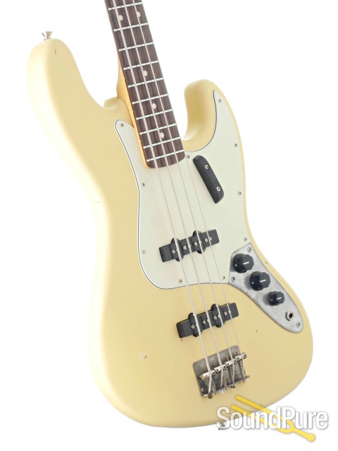 Nash JB-63 Vintage White Electric Bass Guitar #SND-201 — image 2