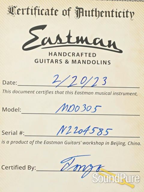 Eastman MDO305 Octave Mandolin #N2204585 — image 3