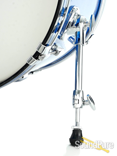 Gretsch 3pc USA Custom Drum Set- Blue Glass Glitter 20 WM — image 4