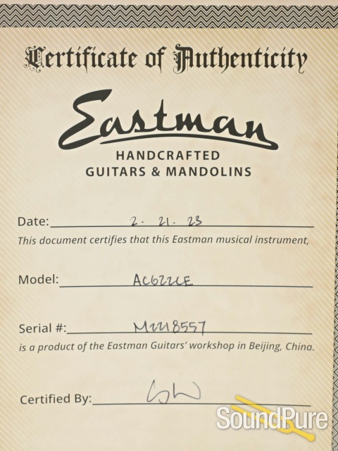 Eastman AC622CE Grand Auditorium Spruce/Maple #M2218557 — image 6