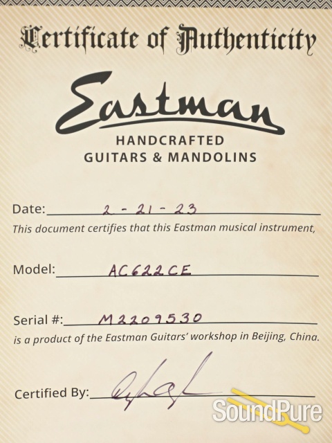 Eastman AC622CE Grand Auditorium Spruce/Maple #M2209530 — image 5