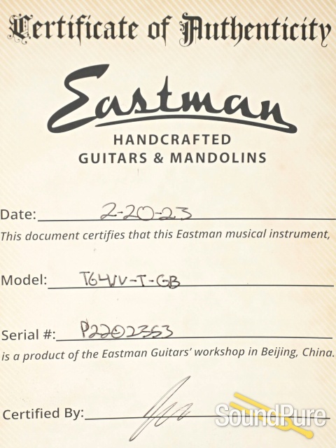 Eastman T64/V-T-GB Thinline Electric #P2202353 — image 5