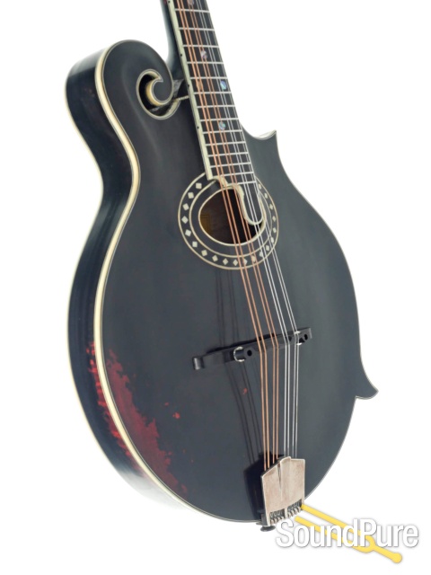 Eastman MD814/v Black Addy/Maple F-Style Mandolin #N2202739 — image 2