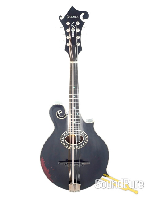 Eastman MD814/v Black Addy/Maple F-Style Mandolin #N2202739 — image 1