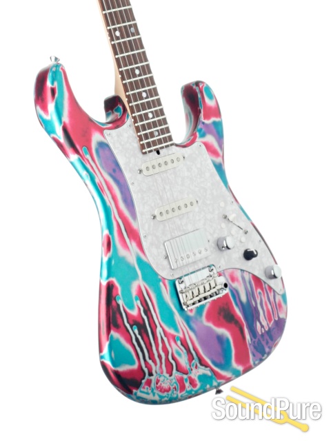 Tyler Studio Elite Psychedelic Vomit Electric Guitar #23087 — image 2