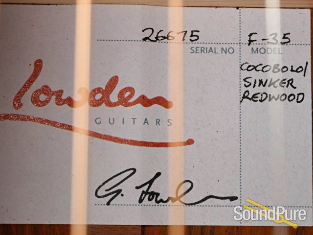 Lowden F-35 Sinker Redwood/Cocobolo Acoustic Guitar #26675 — image 7