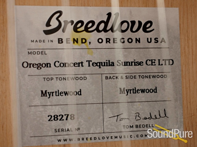 Breedlove Oregon Concert LTD Acoustic Guitar #28278 - Used — image 7