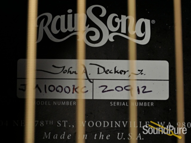 Rainsong JM 1000 Carbon Fiber Acoustic Guitar #20912 - Used — image 2