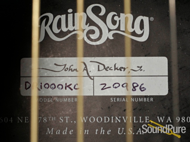 Rainsong DR 1000 Carbon Fiber Acoustic Guitar #20986 - Used — image 2