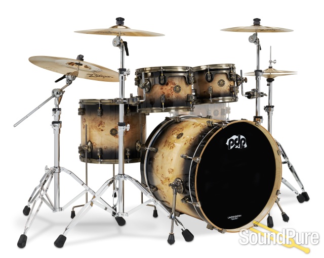 PDP 4pc Concept Maple Limited Edition Mapa Burl Drum Set — image 1
