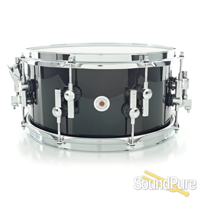 Sonor 6.5x13 SQ2 Medium Beech Snare Drum Brilliant Black — image 3