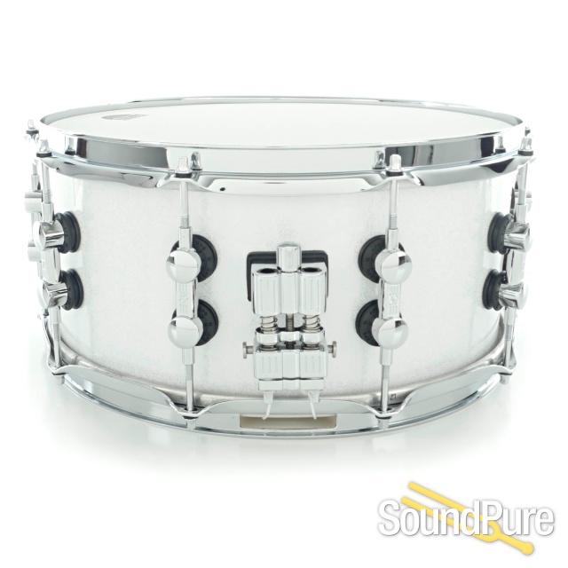 Sonor 6.5x14 SQ2 Medium Birch Snare Drum White Sparkle — image 2