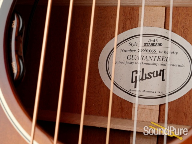 Gibson J-45 Standard Sitka/Mahogany Guitar #20991065 - Used — image 7