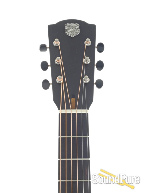 National T-14 Fret Weathered Steel Tricone Resonator #24786 — image 7
