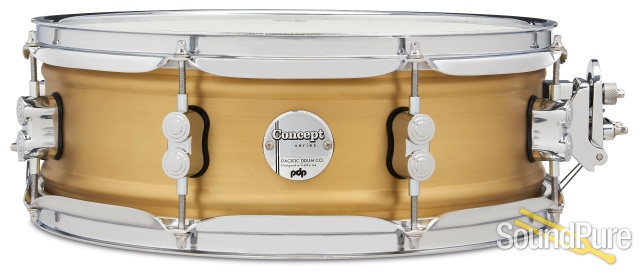 PDP 5x14 Concept Metal Brushed Brass Snare Drum — image 1