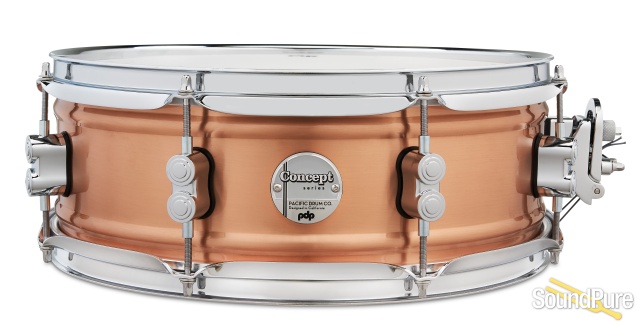 PDP 5x14 Concept Metal Brushed Copper Snare Drum — image 1