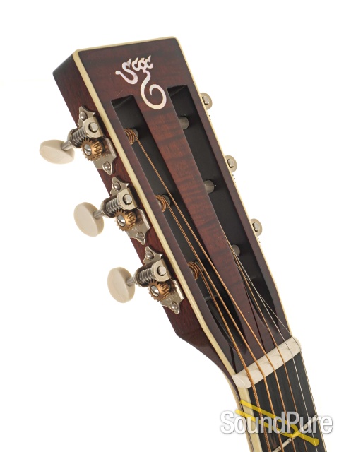 Santa Cruz Custom Koa OO Dark Red Stain Acoustic #1213 — image 16