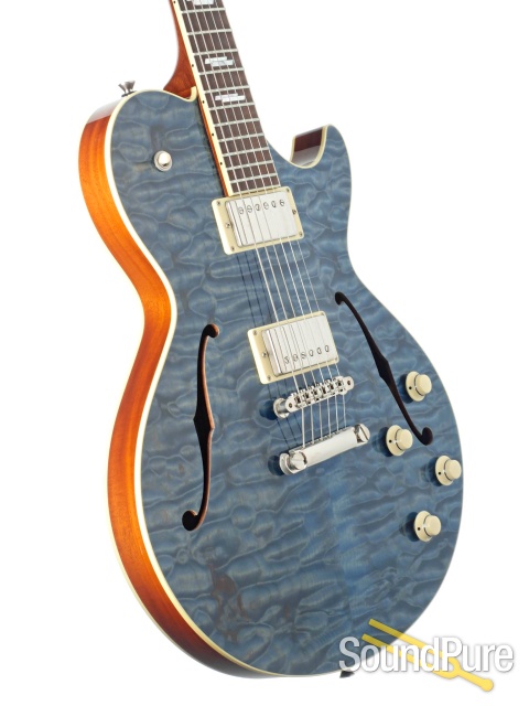 Collings SoCo Deluxe Mermaid Blue Guitar #11205 - Used — image 2
