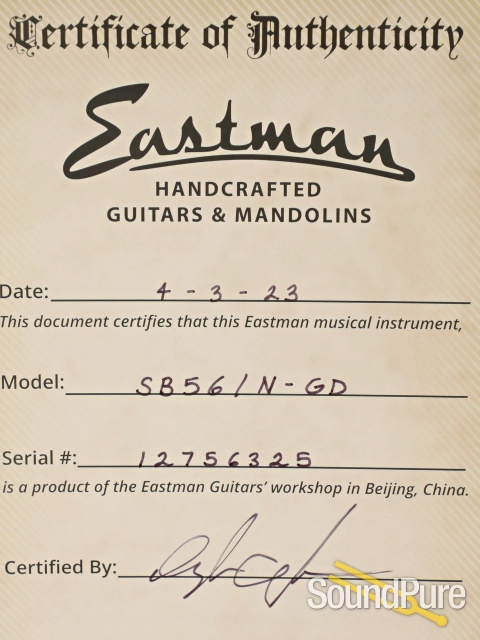 Eastman SB56/N-GD Electric Guitar #12756325 — image 5