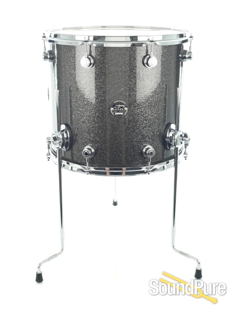 DW 3pc Performance Series Drum Set Pewter Sparkle — image 4