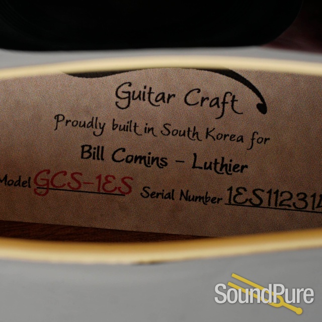 Comins GCS-1ES Black Semi-Hollow Electric #112314 — image 8