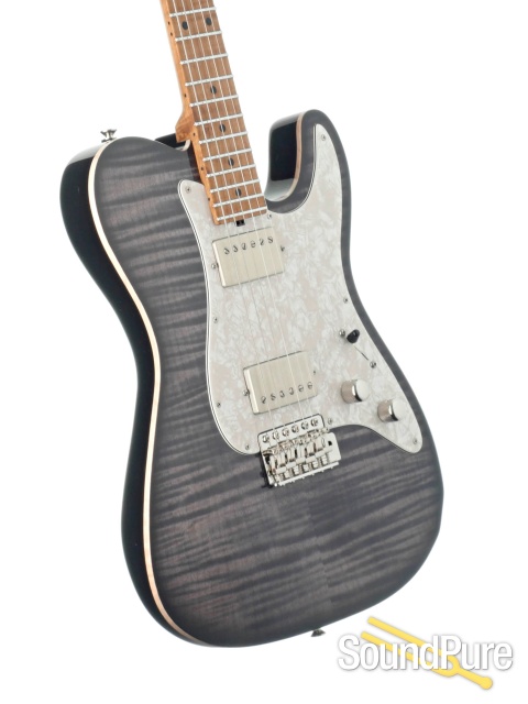Tuttle Bent Top ST HH Trans Black Burst Electric Guitar #835 — image 2