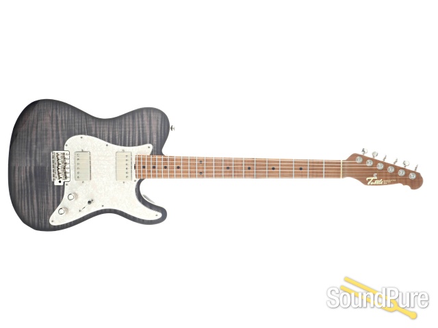 Tuttle Bent Top ST HH Trans Black Burst Electric Guitar #835 — image 9