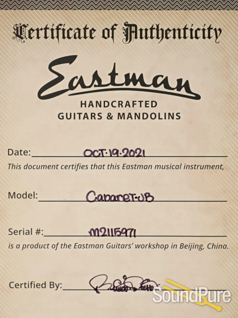 Eastman Cabaret-JB Nylon String Archtop #M2115971 - Used — image 5