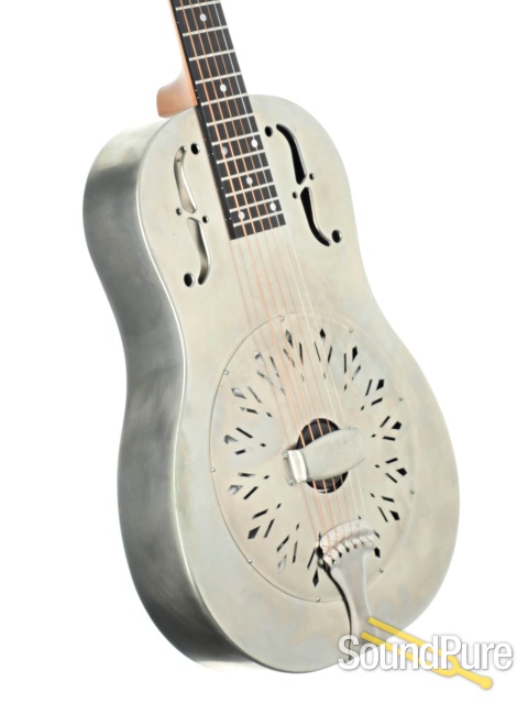 National Raw German Silver Resonator Guitar #24429 - Used — image 2