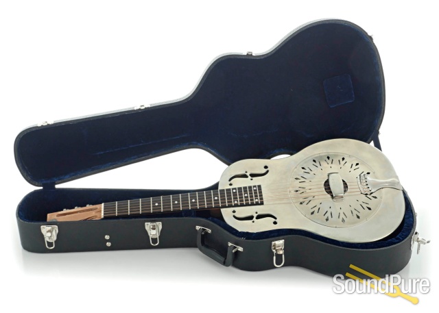 National Raw German Silver Resonator Guitar #24429 - Used — image 4