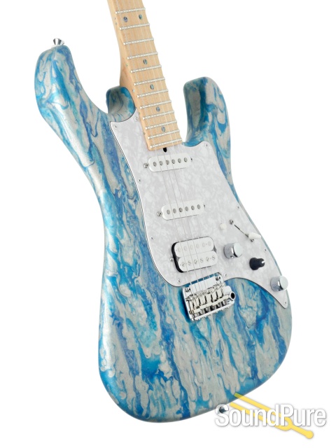 Tyler Studio Elite HD Blue Shmear Guitar #23007 - Used — image 2