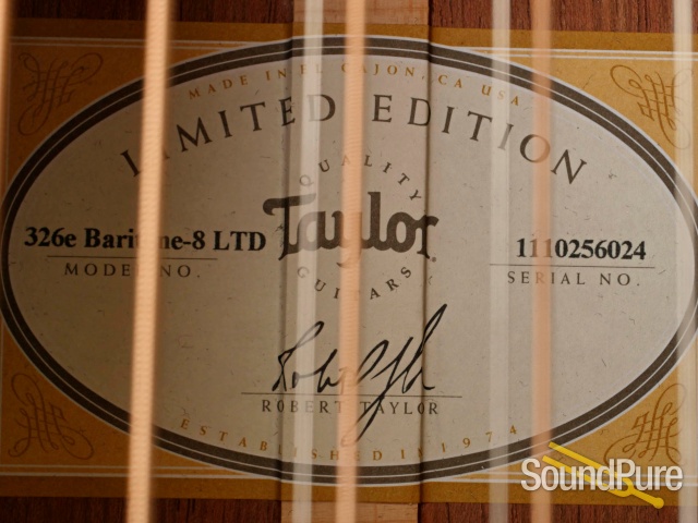 Taylor 326 E 8-String Baritone Guitar #1110256024 - Used — image 7