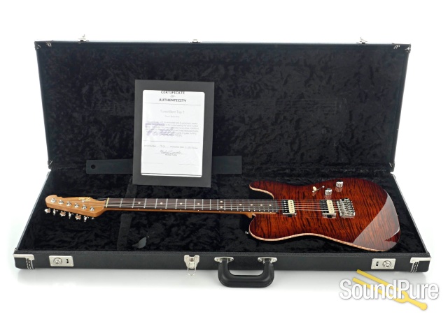 Tuttle Tuned Bent Top T Brown Burst Guitar #712 - Used — image 6