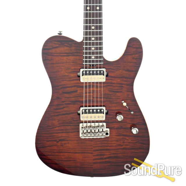 Tuttle Tuned Bent Top T Brown Burst Guitar #712 - Used — image 1