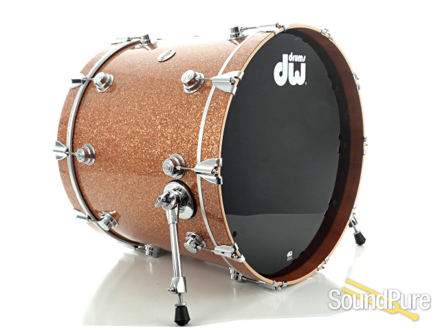 DW 4pc Collectors Maple Mahogany Drum Set-Champagne Glass — image 4