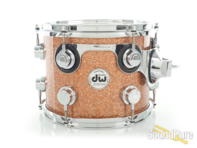 DW 4pc Collectors Maple Mahogany Drum Set-Champagne Glass — image 10