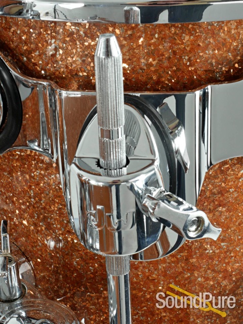 DW 4pc Collectors Maple Mahogany Drum Set-Champagne Glass — image 12