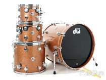 DW 4pc Collectors Maple Mahogany Drum Set-Champagne Glass DW 4pc Collectors Maple Mahogany Drum Set-Champagne Glass