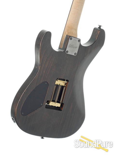 Luxxtone El Machete Geode Iced Amberburst Guitar #743 — image 3