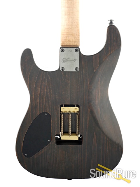 Luxxtone El Machete Geode Iced Amberburst Guitar #743 — image 5