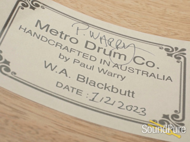 Metro 6.75x13 Tasmanian Blackbutt Ply Snare Snow Leopard — image 3