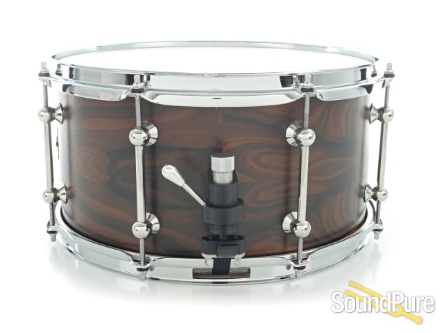 Metro Drums 7.5x14 Queensland Walnut Ply Snare Drum Ziricote — image 2