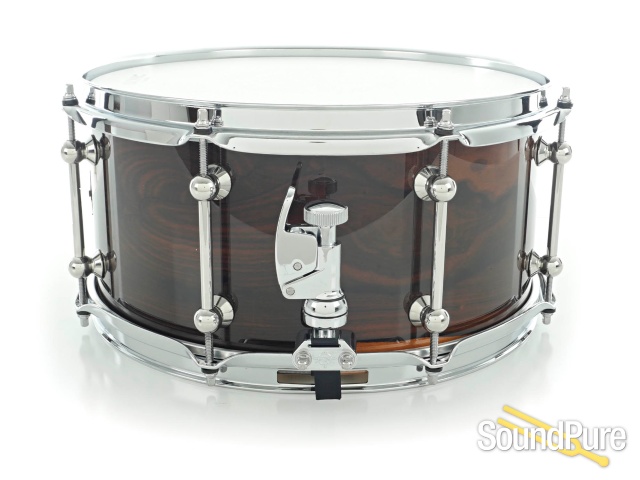 Metro 6.75x14 Blackbutt Ply Snare Drum Ziricote Gloss — image 2