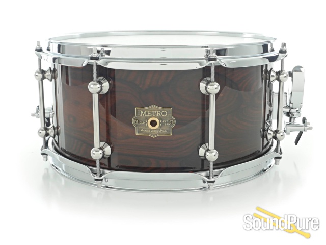 Metro 6.75x14 Blackbutt Ply Snare Drum Ziricote Gloss — image 1