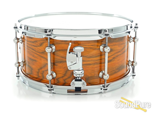 Metro Drums 6.5x14 Spotted Gum Ply Snare Drum-Marmalade — image 2